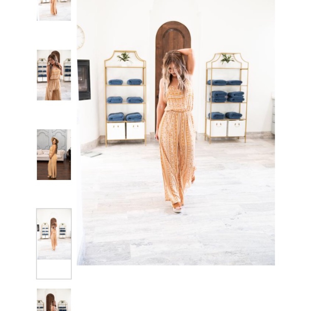 Mustard jumpsuit Wren and Ivory